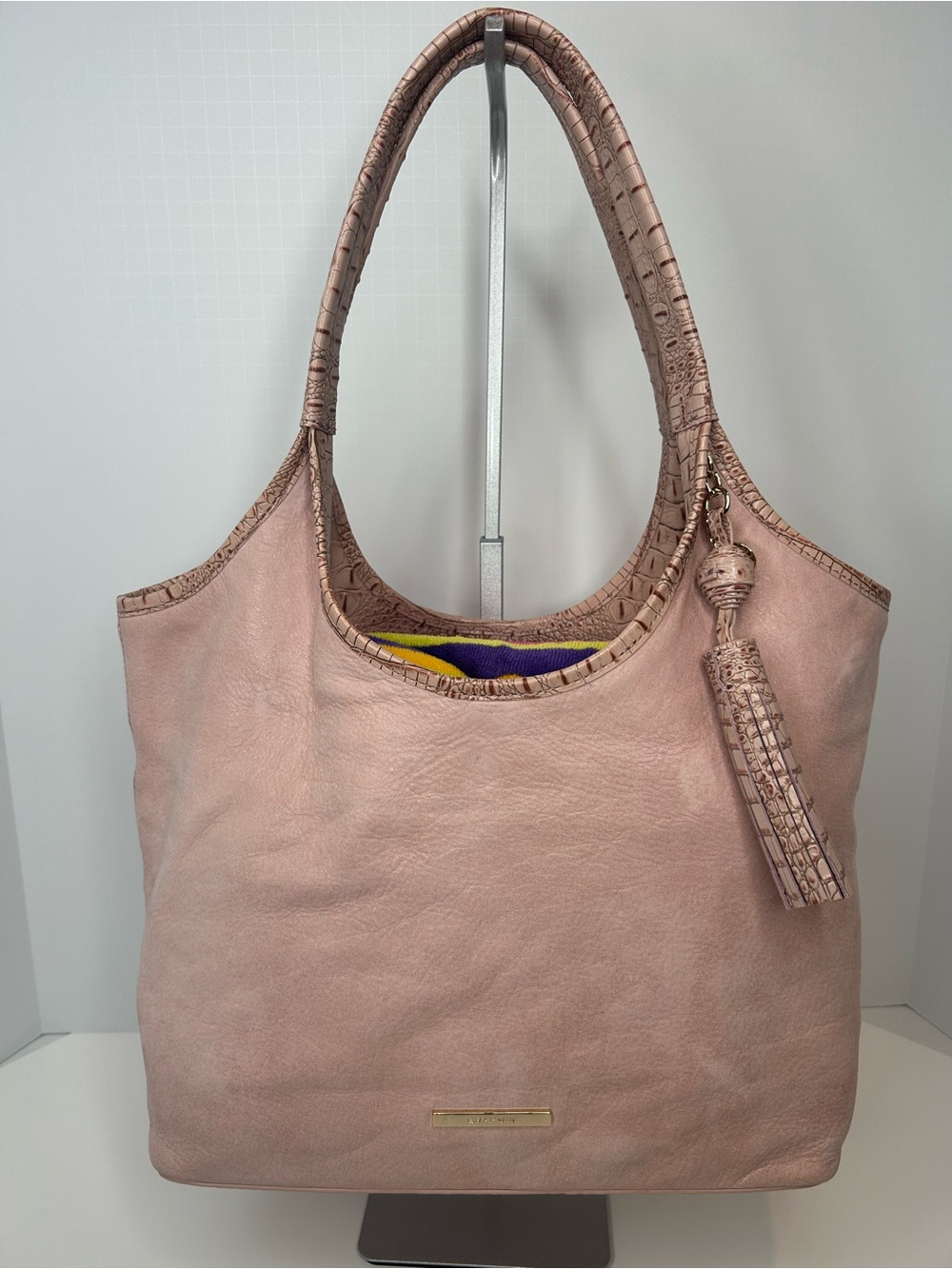 Brahmin Melora Tote Bag; Leather Bag with Tassel